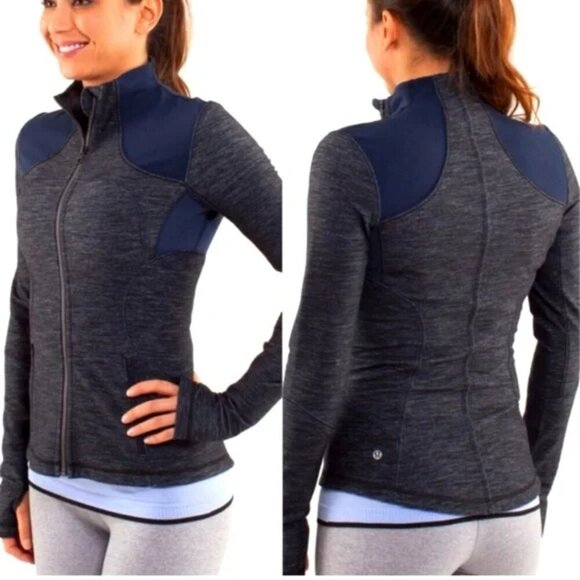 Lululemon Forme Jacket in Slub Denim Inkwell - Picture 1 of 6
